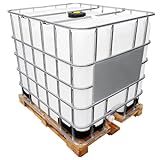 REKUBIK 1000l IBC Wassertank auf Holzpalette (Gebraucht/Gespült)