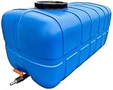 Sterk Plast Wassertank 300 Liter, Frischwassertank mit Zapfhahn, Wassertank aus Kunststoff, Pflegeleichter Wasserspeichertank, Großer Behälter für Wasser & Andere Flüssigkeiten